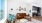 a living room with a couch and a table