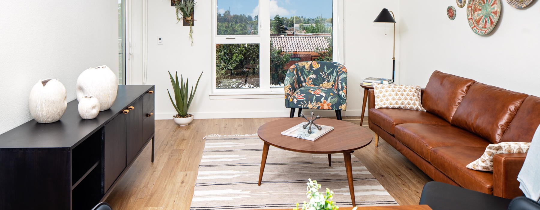 living room with natural lighting