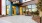 a building with glass doors