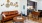 a living room with a couch and a table