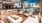 a pool and lounge area
